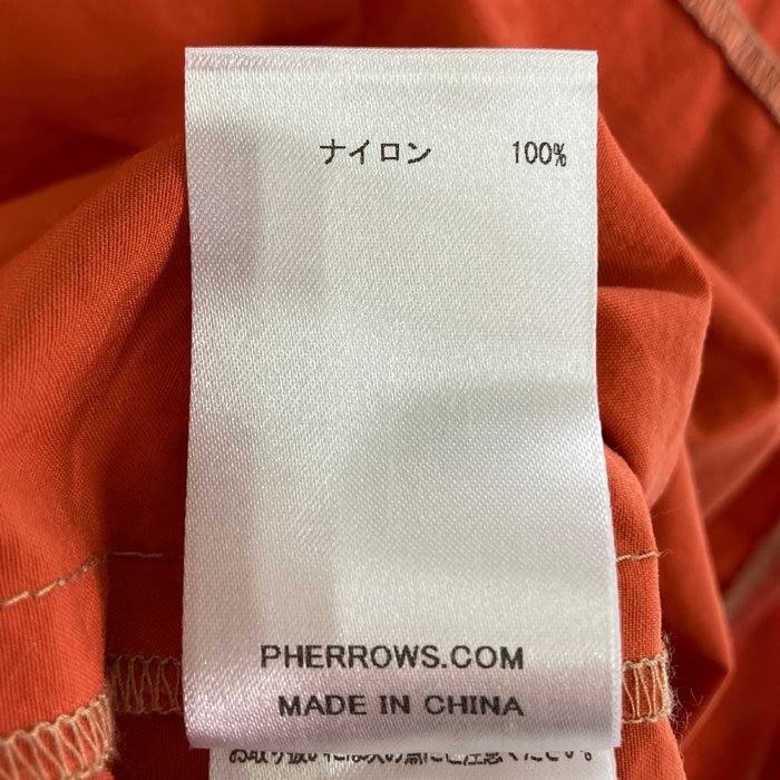 Pherrow's フェローズ 20SS ナイロン シャツジャケット オレンジ size38 瑞穂店