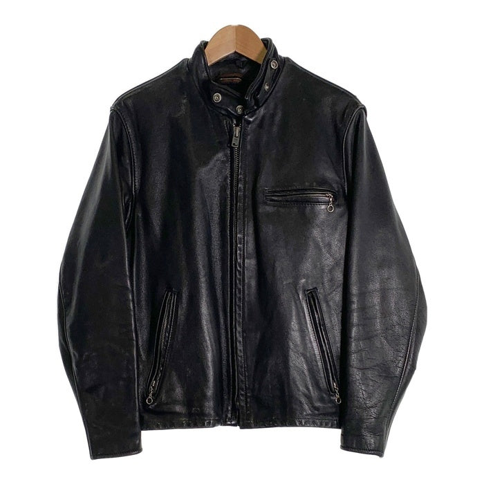 Schott ショット レザーシングルライダースジャケット ブラック 641 ボアライナー付 Size 38 福生店