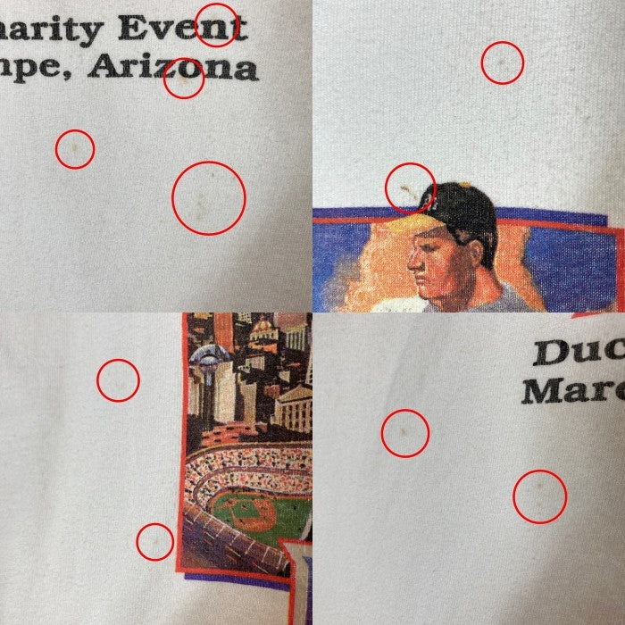 GILDAN ギルダン 2006年 Battle of the Bay ベイブリッジシリーズ MSチャリティー リンガーTシャツ ホワイト sizeL 瑞穂店
