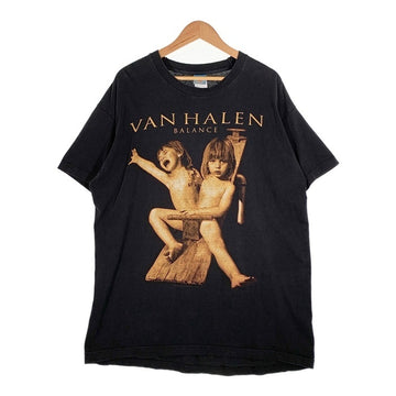 90's VAN HALEN ヴァンヘイレン BALANCE TOUR プリントTシャツ ブラック FRUIT Size XL 福生店