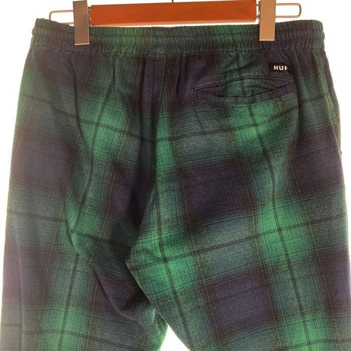 HUF ハフ CAMDEN PLAID TRACK PANT チェック トラックパンツ グリーン Size M 福生店