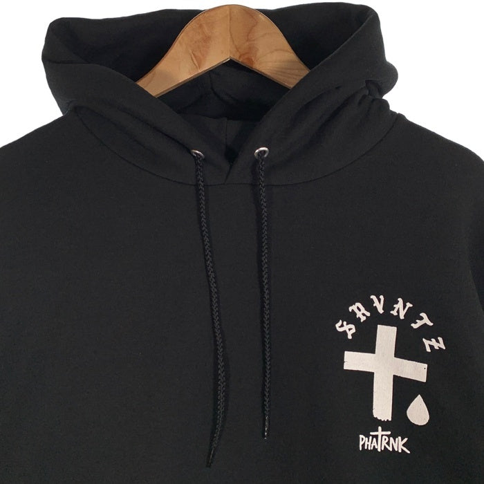 PHATRNK ファットランク SRVNTZ プリント プルオーバー スウェットパーカー ブラック Size JPN 3XL 福生店