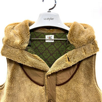 Gohemp ゴーヘンプ フード付きベスト ブラウン sizeS 瑞穂店