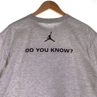 00's NIKE ナイキ MICHAEL JORDAN マイケル ジョーダン SPIKE LEE スパイク リー AIR JORDAN V プロモ 半袖 Tシャツ グレー Size XL 福生店