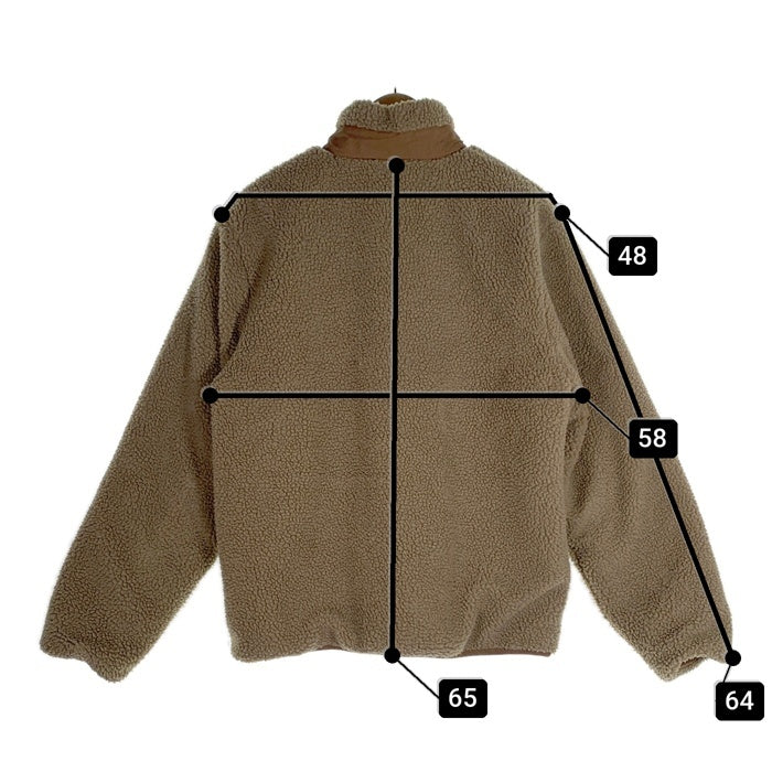 TAION タイオン リバーシブル ジップアップ ボア ジャケット ベージュ Size M 福生店