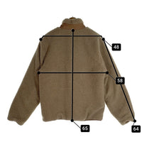 TAION タイオン リバーシブル ジップアップ ボア ジャケット ベージュ Size M 福生店