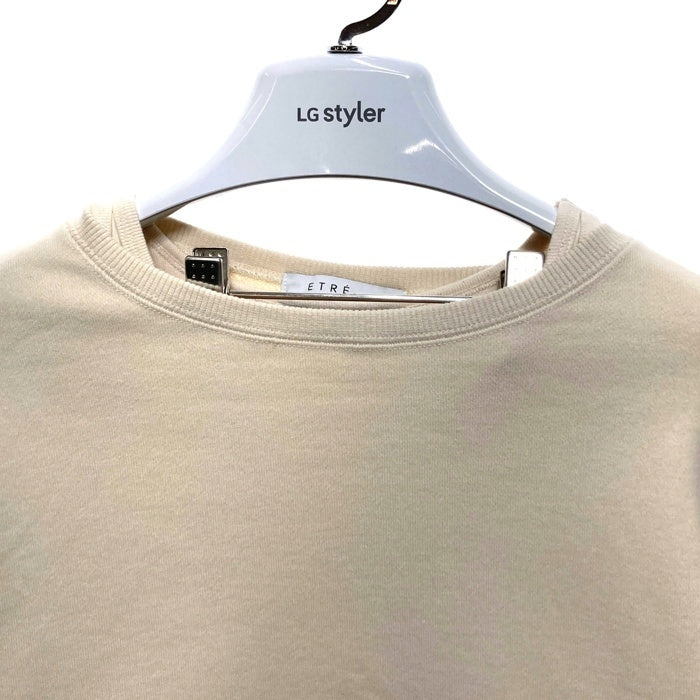 ETRE TOKYO エトレトウキョウ スリットスリーブ2ピーススウェット アイボリー Size F 瑞穂店