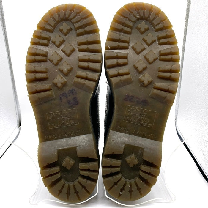 Dr.Martens ドクターマーチン ウィングチップ レザーシューズ ブラック ホワイト イングランド製 3989/34 Size UK 8 (約27cm) 福生店