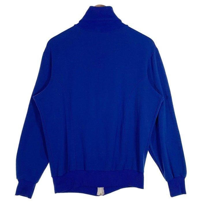 70's adidas アディダス トラックジャケット トレフォイル 刺繡ロゴ ブルー Size L 福生店