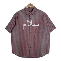 SUPREME シュプリーム 23SS UNDERCOVER アンダーカバー S/S Flannel Shirt ショートスリーブ フランネルシャツ プリント グレー チェック Size L 福生店