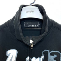 AVIREX アヴィレックス 6163234 ビッグロゴ スウェット ブルゾン ブラック sizeXL 瑞穂店