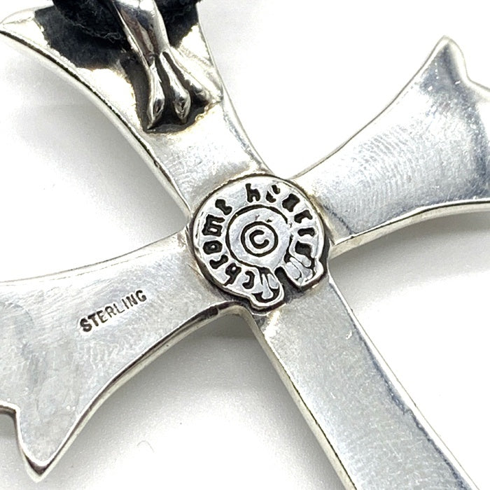 Chrome Hearts クロムハーツ CH CROSS LRG ラージクロス ペンダントトップ レザーブレイド ボロチップ ネックレス SV925 福生店