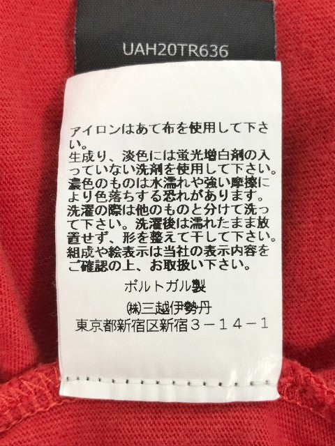 VETEMENTS ヴェトモン 19AW Back Barcode Patch Over Size Tee バックバーコード オーバーサイズTシャツ レッド Size S 福生店
