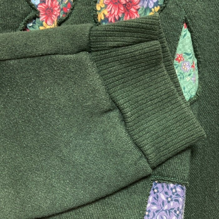 Lee リー USA製 パッチワーク スウェットトレーナー グリーン size2XL 瑞穂店