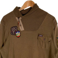 Polo by Ralph Lauren ポロバイラルフローレン ハーフジップ ショールカラー スウェット オリーブ Size M 福生店