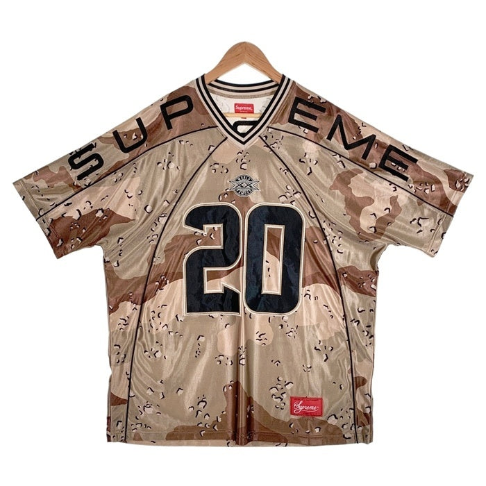 SUPREME シュプリーム 20AW Paneled Football Jersey パネルドフットボールジャージ トップ デザートカモ Size XL 福生店