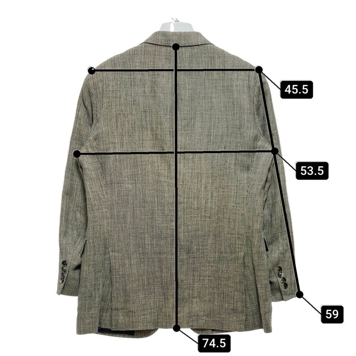 Polo by Ralph Lauren ポロラルフローレン シルク リネン 3B テーラードジャケット 段返り イタリア製 グレー Size 50 瑞穂店