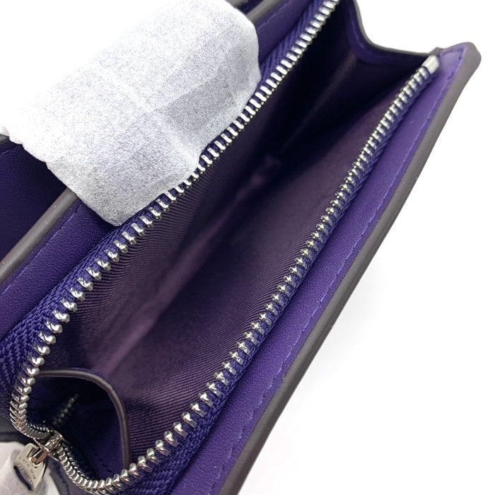 極美品 COACH コーチ 二つ折り財布 ミスト パープル レザー f18e64bbd84f3cda1b8fd2a9d1bb96