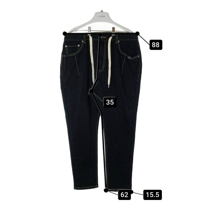 glamb グラム ブラックデニムパンツ サルエル ブラック ストレッチ GB16SP/P15 ブラック Size 3 瑞穂店