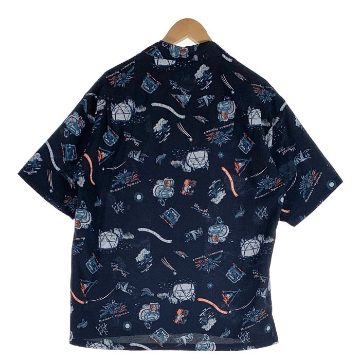 THE NORTH FACE ノースフェイス Aloha Vent Shirt アロハベントシャツ 半袖 ポリエステル ネイビー NR22330 Size L 福生店
