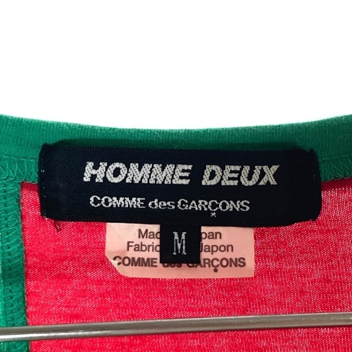 COMME des GARCONS HOMME DEUX コムデギャルソンオムドゥ DK-T003 AD2022 マルチカラー ストライプ Tシャツ sizeM 瑞穂店