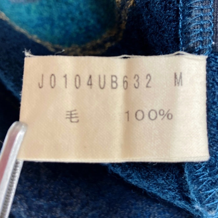 JURGEN LEHL ヨーガンレール Vネックボーダーカットソー グリーン sizeM 瑞穂店