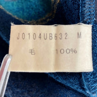 JURGEN LEHL ヨーガンレール Vネックボーダーカットソー グリーン sizeM 瑞穂店