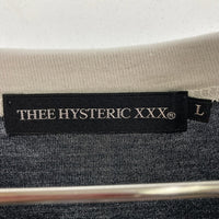 THEE HYSTERIC XXX ジィヒステリックトリプルエックス 06221CT03 ヒスバタフライ リンガーTシャツ ブラック sizeL 瑞穂店