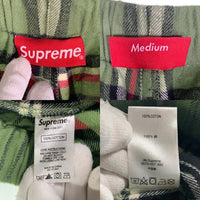 SUPREME シュプリーム 20AW Tartan Flannel Skate Pant タータンチェック フランネルスケートパンツ グリーン Size M 福生店