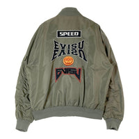 EVISU エヴィス ロゴ＆家紋刺繍MA-1ボンバージャケット 2ESHTM3JK232LFNY オリーブ sizeL 瑞穂店