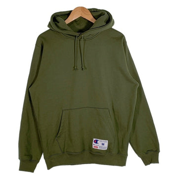 SUPREME シュプリーム 19SS Champion チャンピオン Outline Hooded Sweatshirt アウトライン プルオーバースウェットパーカー グリーン Size M 福生店