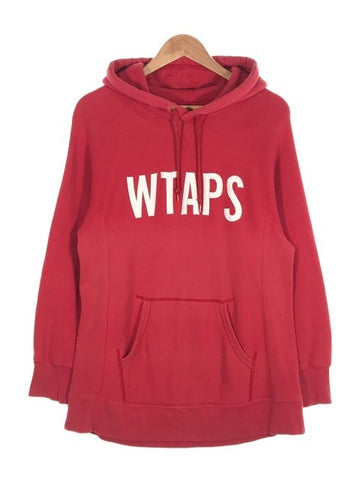 WTAPS ダブルタップス 16SS DESIGN HOODED 01 ロゴワッペン スウェットパーカー レッド Size M 福生店