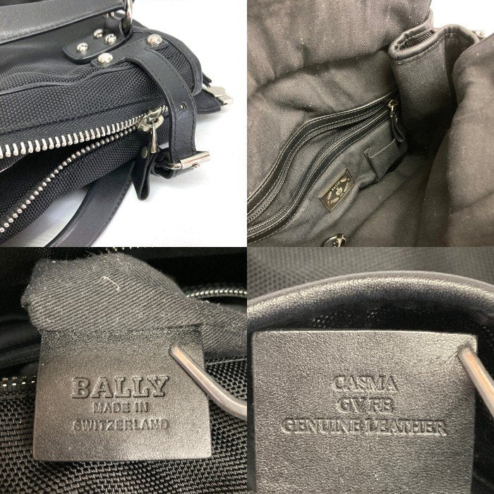 BALLY バリー ナイロン×レザー ハンドバッグ ブラック 瑞穂店
