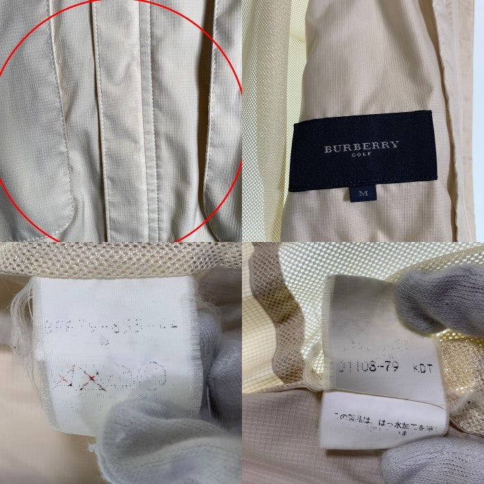 BURBERRY GOLF バーバリー ゴルフ ナイロン メッシュ ベスト ナチュラル Size M 福生店