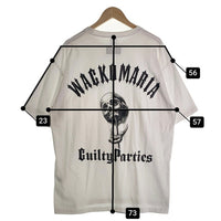 WACKO MARIA ワコマリア 56 TATTOO STUDIO タトゥースタジオ WASHED HEAVY WEIGHT CREW NECK T-SHIRT ウォッシュドヘビーウェイト プリントTシャツ ホワイト Size M 福生店