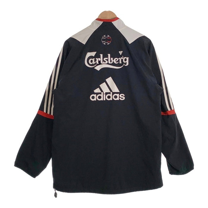 00's adidas アディダス LIVERPOOL FC リバプール ハーフジップ プルオーバージャケット ブラック ポリエステル 07/07 Size JP M 福生店