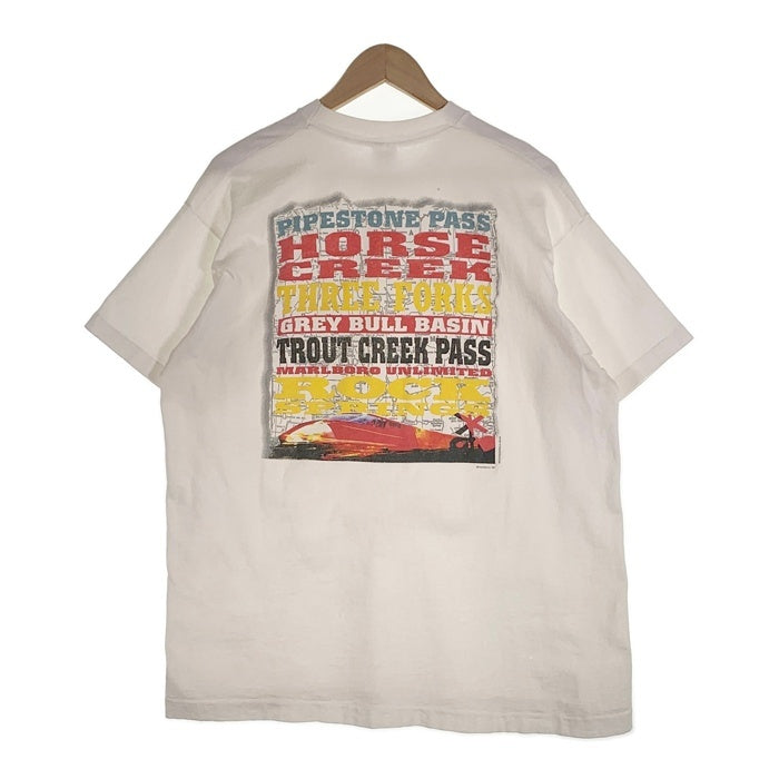90's Marlboro マルボロ PIPESTONE PASS ポケットTシャツ ホワイト FRUIT OF THE LOOM Size XL 福生店
