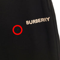 BURBERRY バーバリー 23SS ロゴプリント ショートパンツ ブラック 8055354 Size XS 福生店