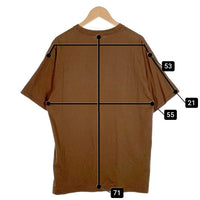 00`s STUSSY ステューシー Bulldog Photo ブルドッグ フォトプリントTシャツ ブラウン メキシコ製 Size L 福生店