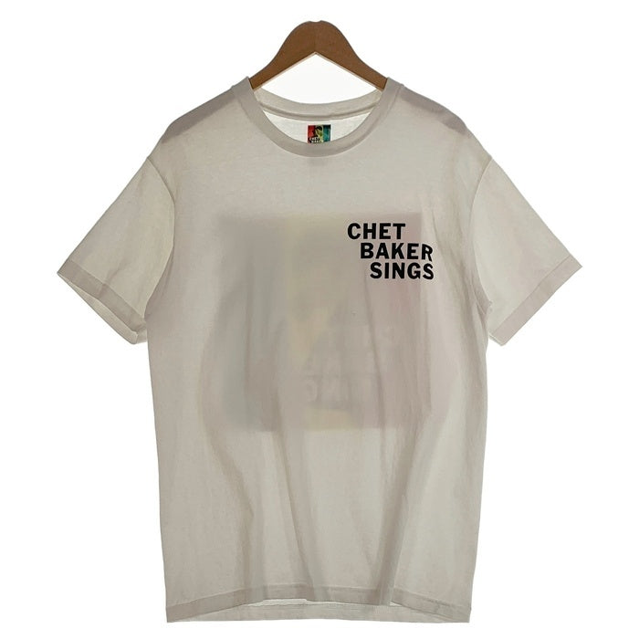 WACKO MARIA ワコマリア 24FW CHET BAKER SINGS WASHED HEAVY WEIGHT CREW NECK T-SHIRT チェットベイカー 半袖 Tシャツ ホワイト Size L相当 福生店