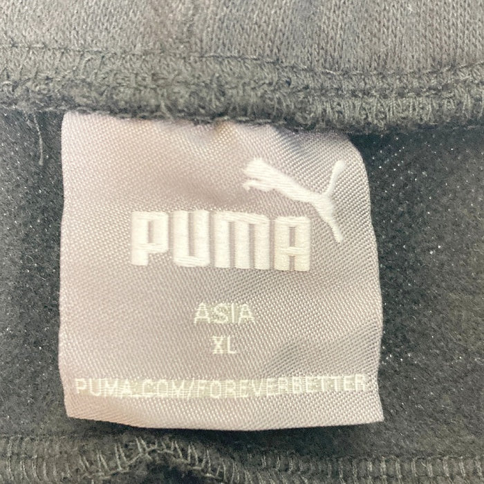 PUMA プーマ 678434 セットアップ パーカー スウェットパンツ ブラック×ホワイト sizeXL 瑞穂店