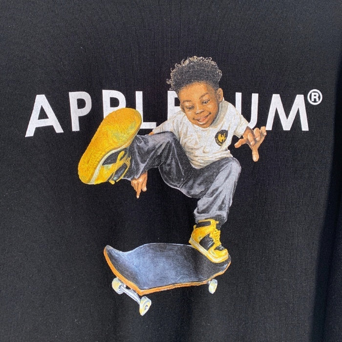 APPLEBUM アップルバム Shaolin SB Boy T-Shirt イラストロゴプリント Tシャツ ブラック Size XXL 福生店