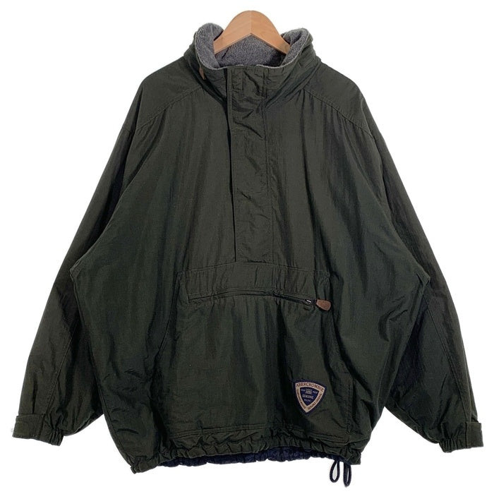90's Abercrombie & Fitch アバクロンビー アンド フィッチ アノラックフーディー パーカー モスグリーン Size L 福生店