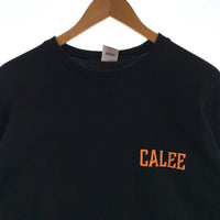 CALEE キャリー プリント ロングスリーブTシャツ 七分袖 ブラック Size L 福生店