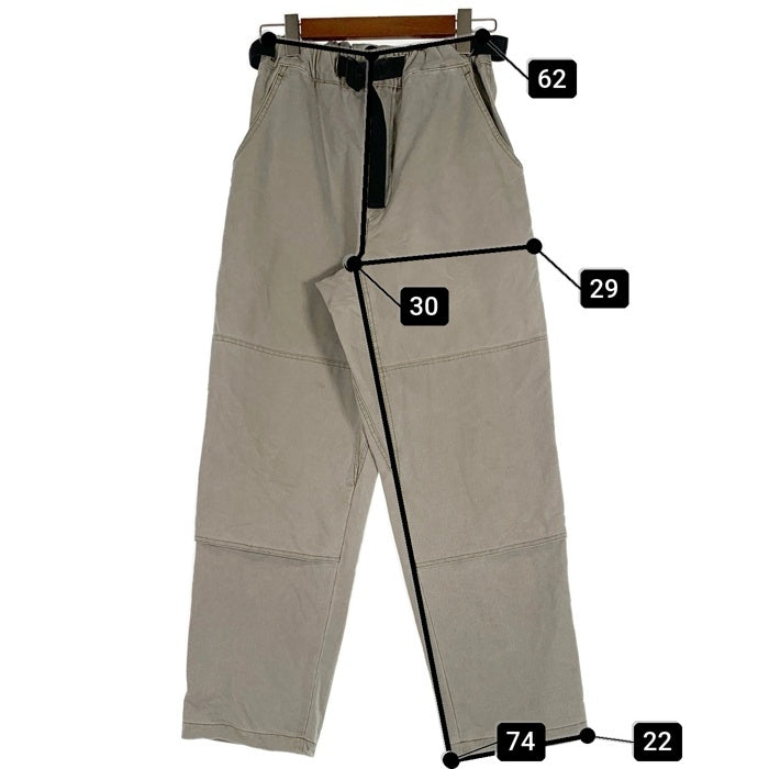 80-90's THE NORTH FACE ノースフェイス ダック地 ダブルニーイージーパンツ カーキ NT-6382 日本製 Size L 福生店