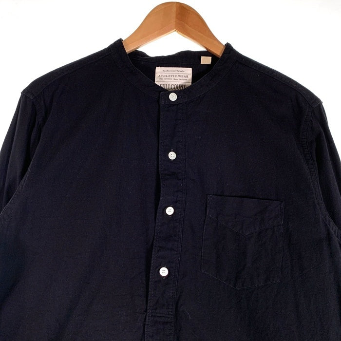 FULLCOUNT フルカウント STAND COLLAR CHAMBRAY SHIRT 5oz スタンドカラーシャンブレーシャツ プルオーバー ブラック 4900 Size 40 福生店