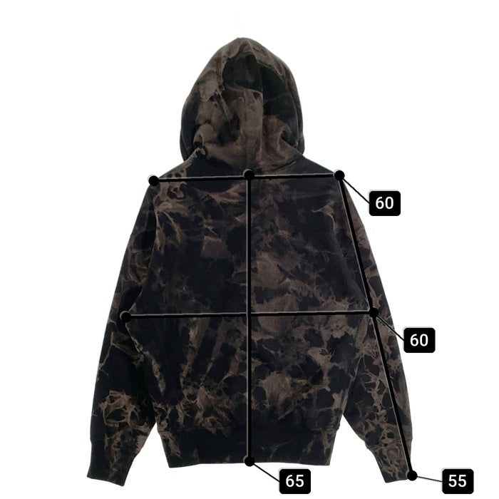 Champion チャンピオン REVERSE WEAVE リバースウィーブ ジップアップ フーディー パーカー ブラック タイダイ Size S 福生店