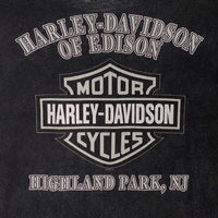 00's HARLEY-DAVIDSON ハーレーダビッドソン イーグル サンダー エンブレム プリントTシャツ ブラック Size XL 福生店