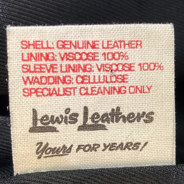 Lewis Leathers ルイスレザー 988 WESTERN JACKET シープスキン ウエスタン レザージャケット ブラック size44 瑞穂店