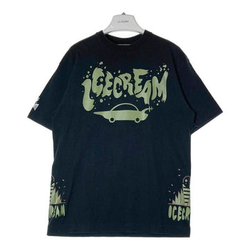 ICE CREAM アイスクリーム UFO FACTORY MADE Tシャツ ブラック sizeL 瑞穂店